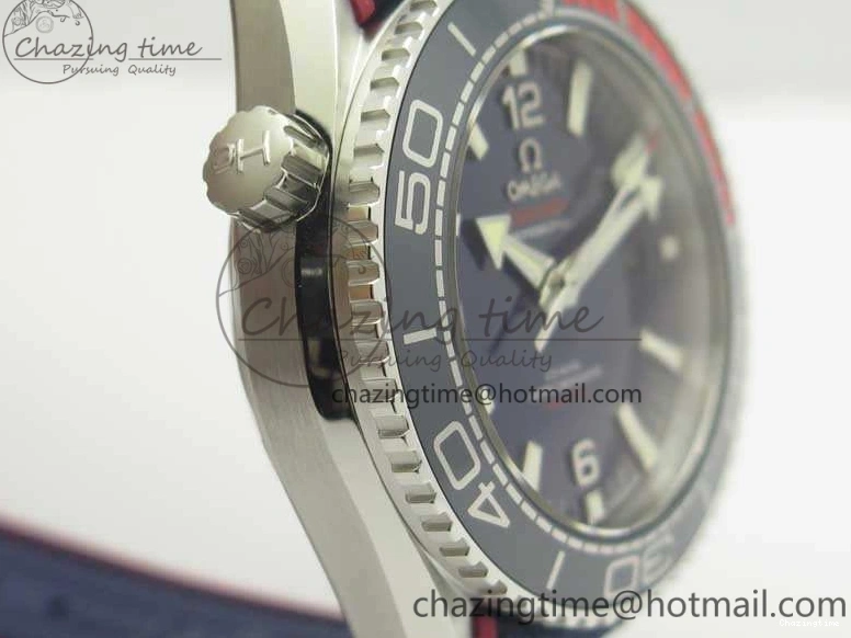0505 Planet Ocean “Pyeongchang 2018” 43.5mm SS OMF 1:1 Best Edition Blue Dial On Nylon Strap A Soft 8082